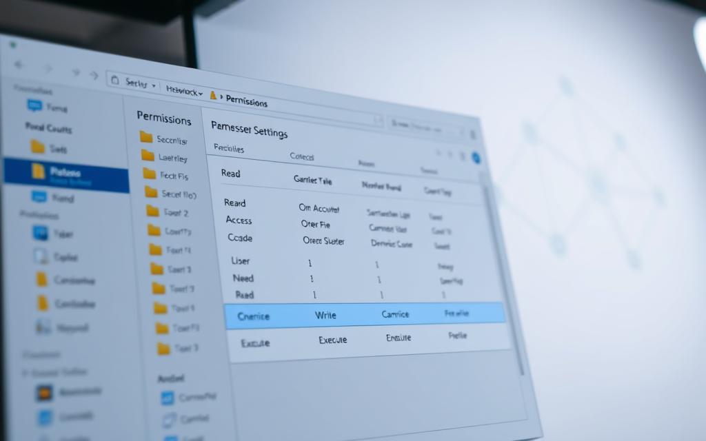network folder permissions settings